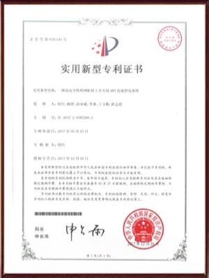 一種高安全性環(huán)網(wǎng)柜柱上開關(guān)用48V直流供電系統(tǒng)實(shí)用新型專利證書